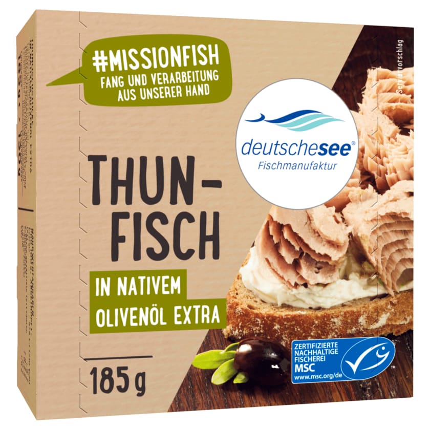 Deutsche See Thunfisch in nativem Olivenöl extra 185g